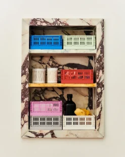 HAY Colour Crate Mini 2-pack 13x17 cm, Dusty rose