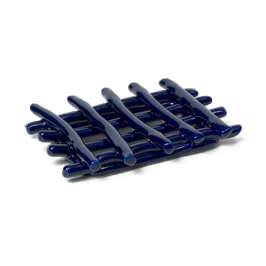 Jabonera Ceramic 10x14,5 cm, Blue
