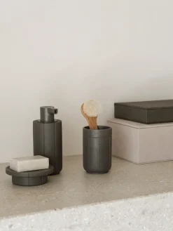 Jabonera Kua, Cedar Wood, Ø11x3,5 cm