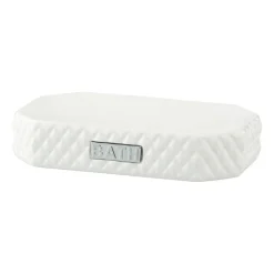 Jabonera Marion 13,5x9 cm, White-silver