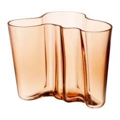 Jarrón Alvar Aalto Rio marrón, 160 mm