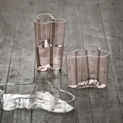 Jarrón Alvar Aalto rosa salmón, 160 mm