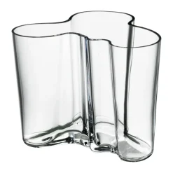 Jarrón Alvar Aalto transparente, 120 mm
