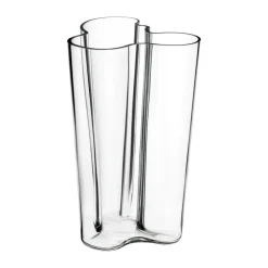 Jarrón Alvar Aalto transparente, 251 mm