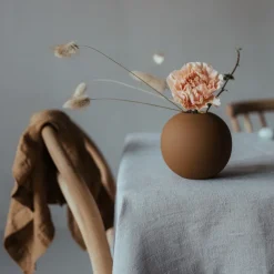Jarrón Ball coconut, 10 cm