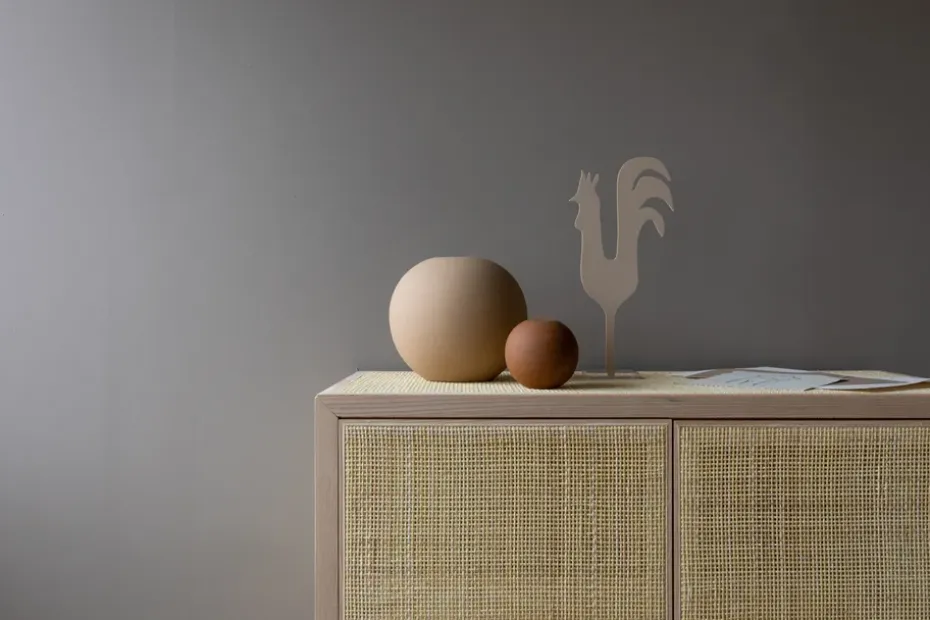 Jarrón Ball coconut, 10 cm