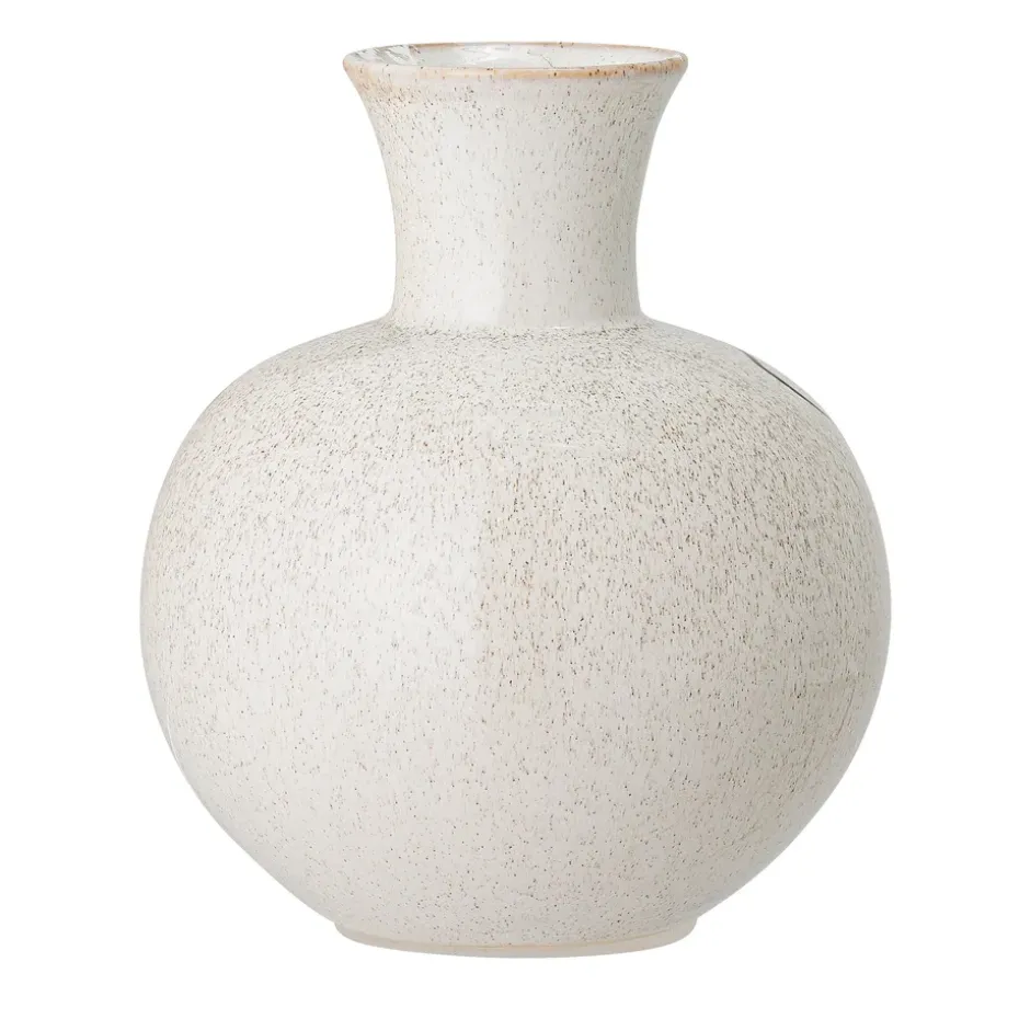 Jarrón Bloomingville pintado a mano 22,5 cm, blanco