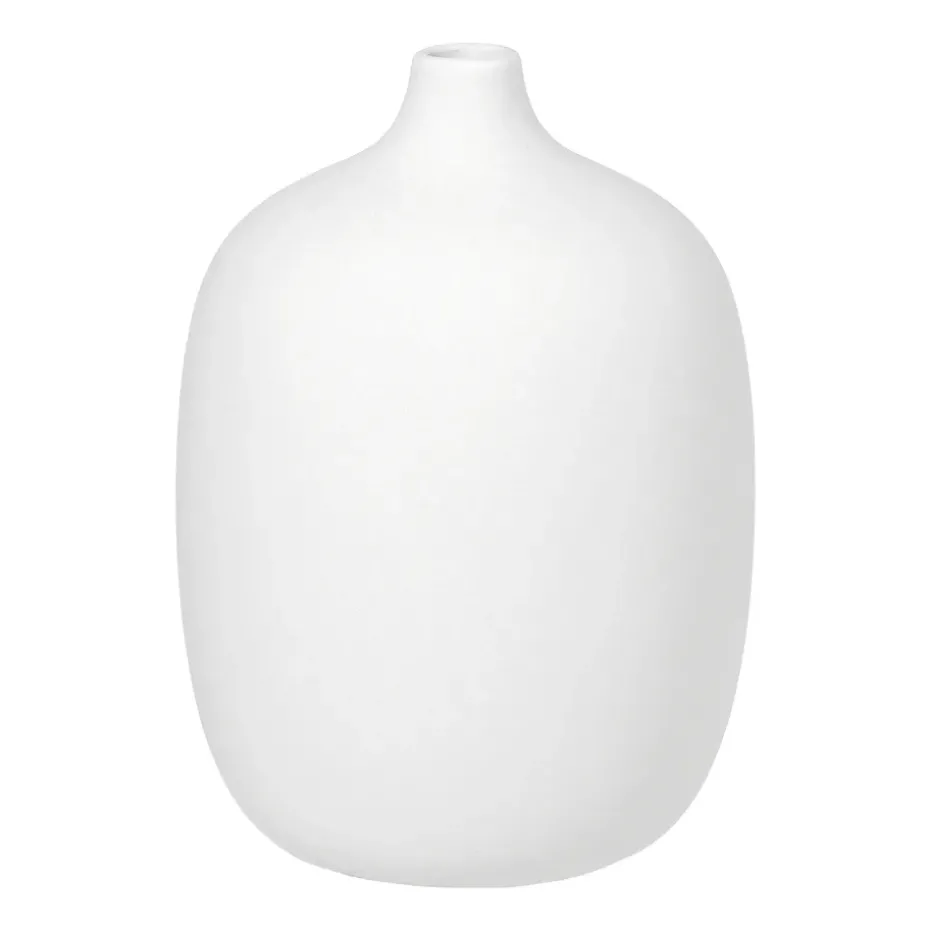 Jarrón Ceola 18,5 cm, blanco