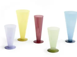 Jarrón Conical, Petrol blue-dark blue, large