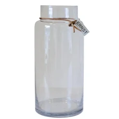 Jarrón de vidrio Ernst H33 cm Ø11,5 cm, transparente
