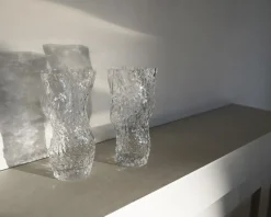 Jarrón de vidrio Ostra Rock 30 cm, Clear