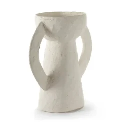 Jarrón Earth L, White