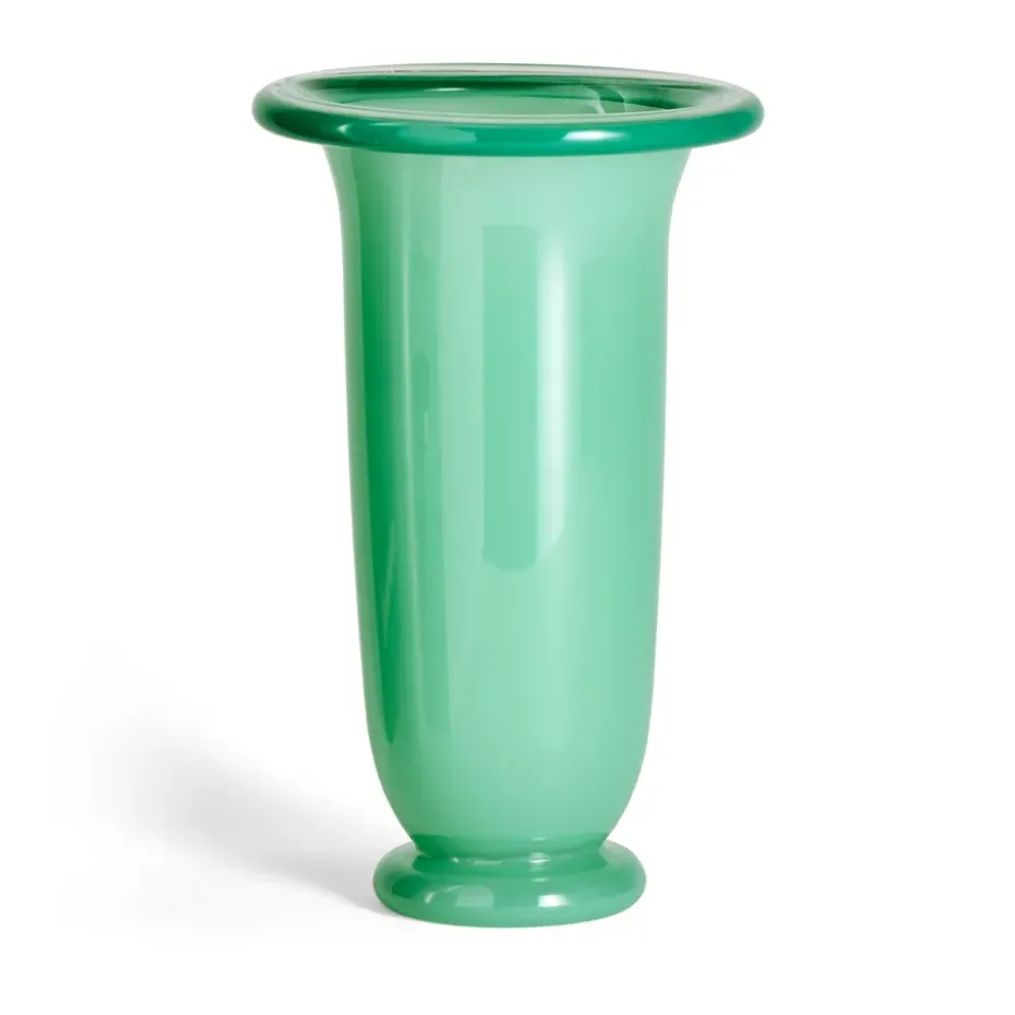 Jarrón Empire, Large Green-dark green rim