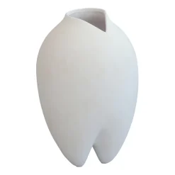 Jarrón estrecho Sumo, Bone White
