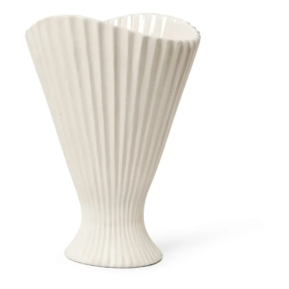 Jarrón Fountain 30,5 cm, off white