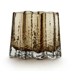 Jarrón Gry wide 19 cm, Cognac