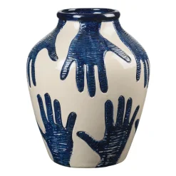 Jarrón Mime 40 cm, Intense blue-rainy day