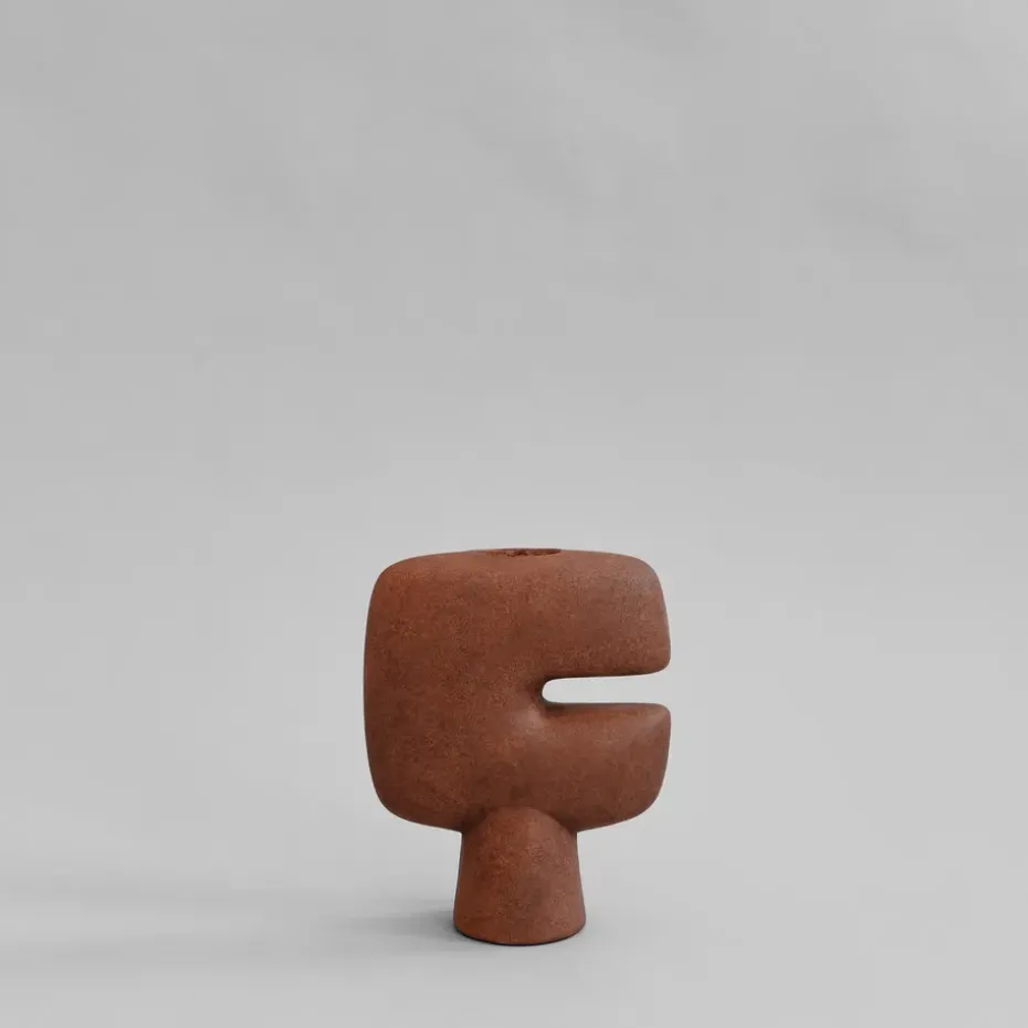 Jarrón mini Tribal, Terracota
