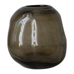 Jarrón Pebble marrón, Pequeño Ø20 cm