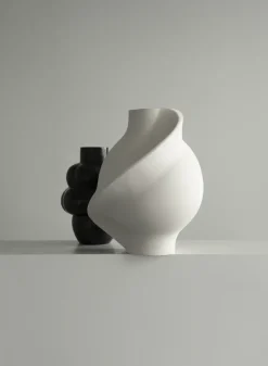 Jarrón Pirout 02 42 cm, Raw White