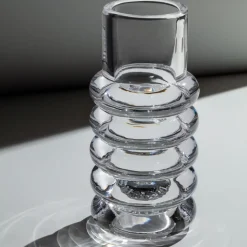 Jarrón Press Stem, Transparente