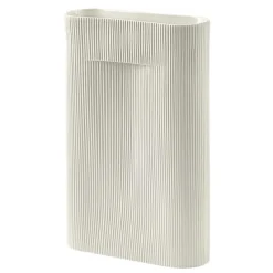 Jarrón Ridge 48,5 cm, Off white