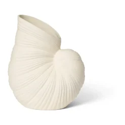 Jarrón Shell, Off white