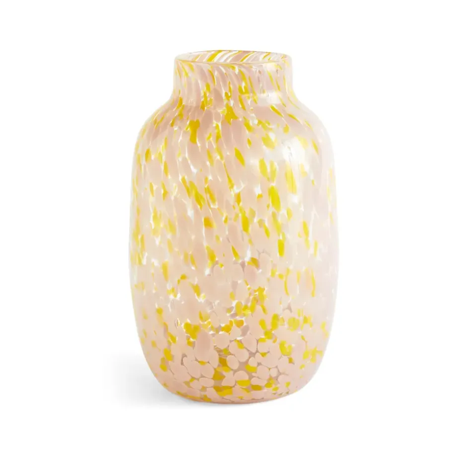 Jarrón Splash Round L, 30 cm Light pink-yellow