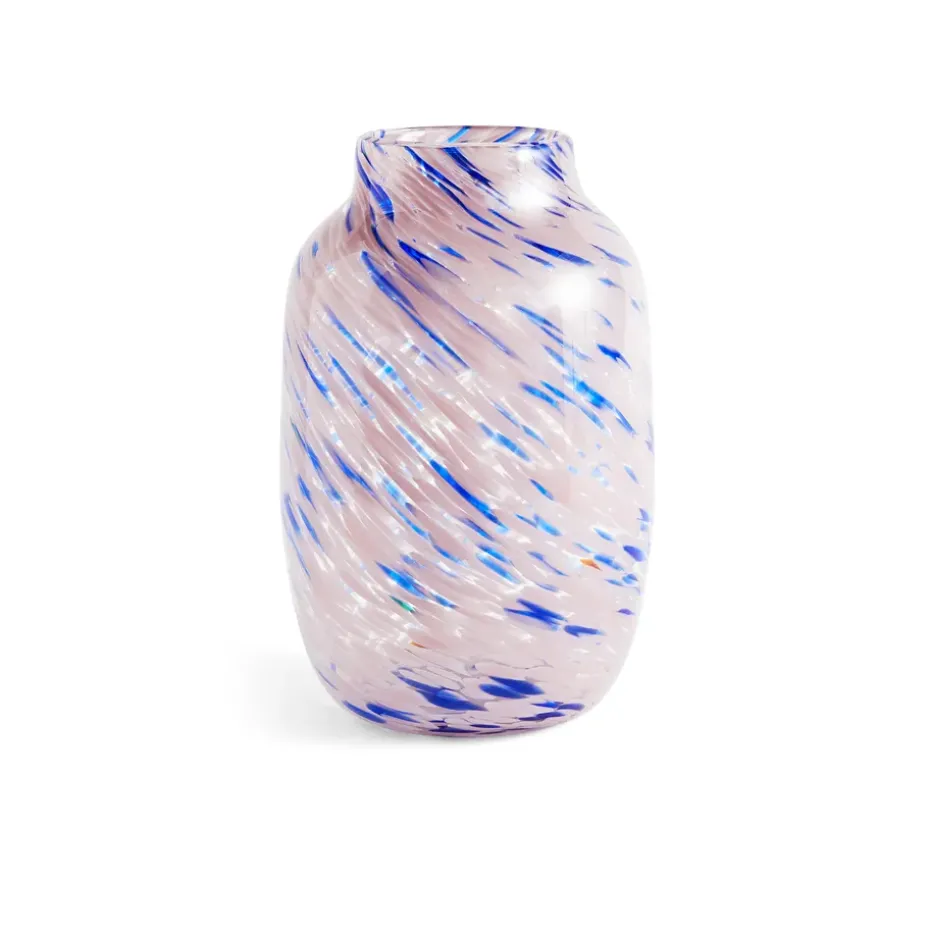 Jarrón Splash Round L, 30 cm Light pink-blue