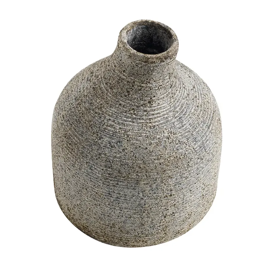 Jarrón Stain pequeño, gris-marrón