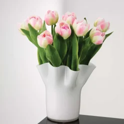 Jarrón Tulip 20 cm, blanco