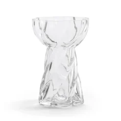 Jarrón Twist bulb 12,8 cm, Clear