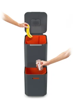 Joseph Joseph Totem Compact cubo de basura 40 L, Graphite