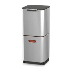 Joseph Joseph Totem Compact cubo de basura 40 L, Stainless steel