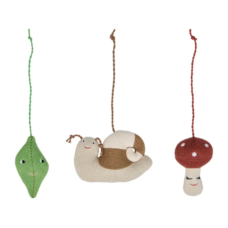 Juguetes de gimnasio para bebés Forest play, Brown-green-red