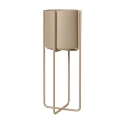 Kena Maceta con base S h55 cm Ø22 cm, Nomad (beige)