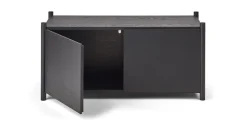 Librería Sceene bookcase G, Roble teñido negro