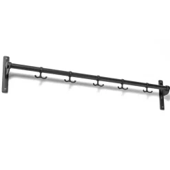 Listón de ganchos Nostalgi 100 cm, negro/negro