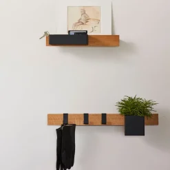 Listón magnético Flex Rail 60 cm, roble-negro