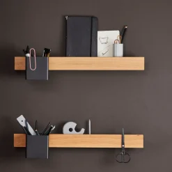 Listón magnético Flex Rail 60 cm, roble-negro
