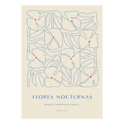 Lámina Flores Nocturnas 01, 30x40 cm