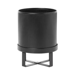 Maceta Bau small Ø18 cm, negro