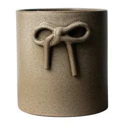 Maceta Bow Ø14 cm, Beige