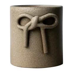 Maceta Bow Ø11 cm, Beige