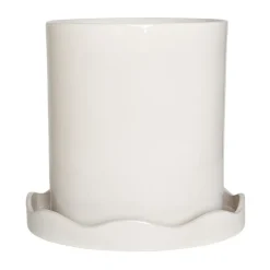 Maceta con base Nami large Ø27 cm, White
