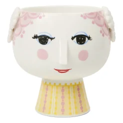 Maceta con pie Eva Ø 15,5 cm, Rosa
