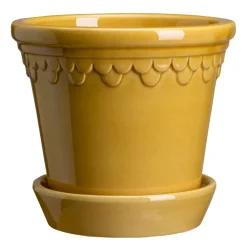 Maceta esmaltada Københavner Ø21 cm, amarillo