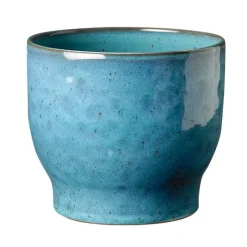 Maceta exterior Knabstrup Ø16,5 cm, Azul polvo