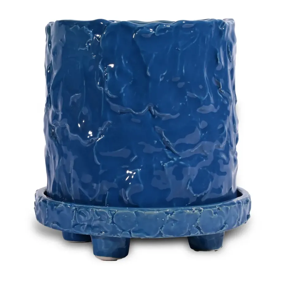 Maceta Muddy S Ø17,5 cm, Azul