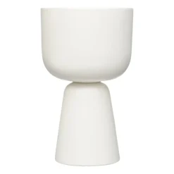 Maceta Nappula h32 cm Ø19 cm, blanco